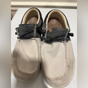 Hey Dude Men's Loafers - Black and Cream